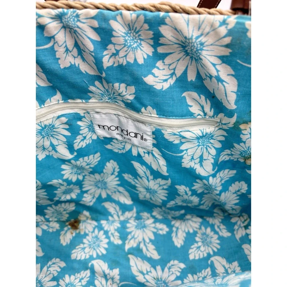 Modani Woven Straw Tote Bag Beach Resort Vacation Shopper‎ Natural Large